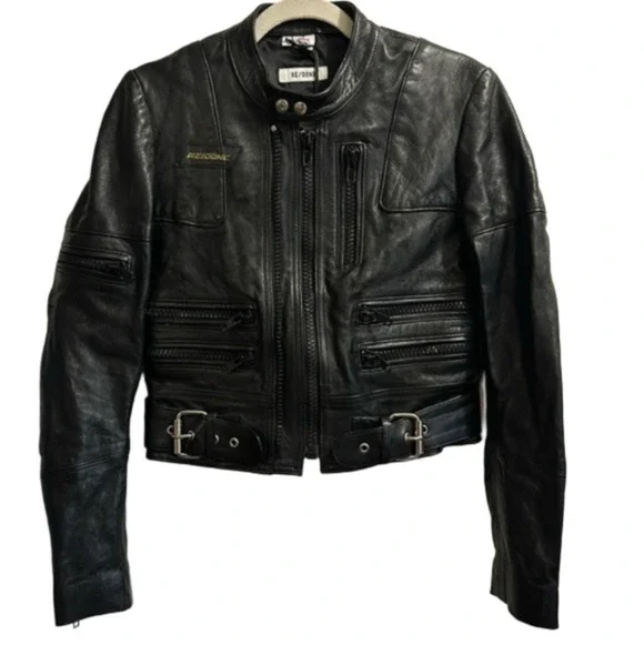 Re/Done leather moto jacket - Picture 11 of 16